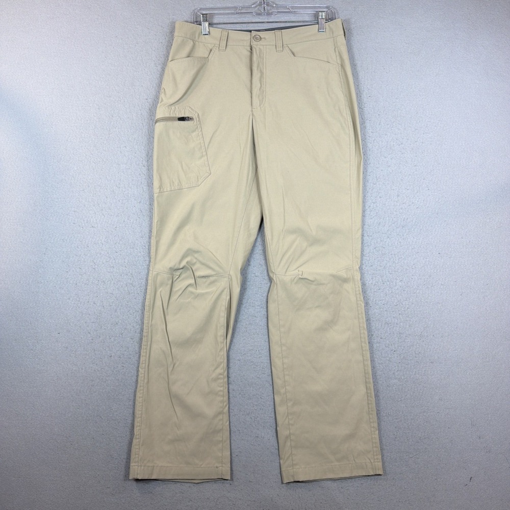 Eddie Bauer Khaki Tan Hiking Utility Pants Men's Size 32 x 32 Stretch